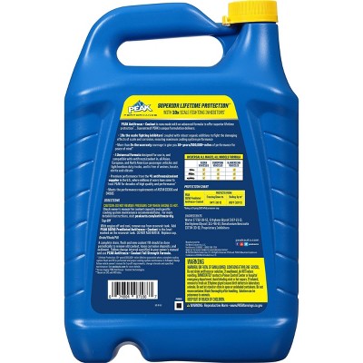 PEAK 1gal 50/50 Long Life Prediluted Antifreeze and Coolant: Engine Fluid for Cars, Motor Oil & Automotive Fluids