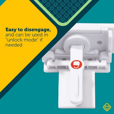 Safety 1st Secure-to-Explore Adhesive Locks - White - 8pk