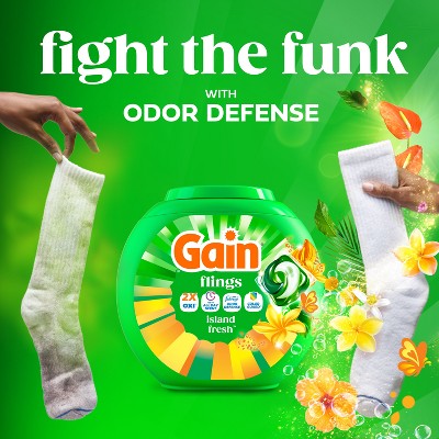 Gain Island Fresh Flings Laundry Detergents - 60ct