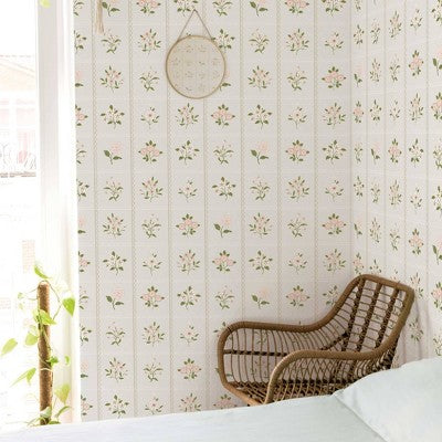 Tempaper & Co. Peel and Stick Wallpaper Cottage Floral (LOCAL PICKUP ONLY)