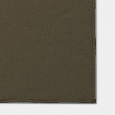 Oversized Chenille Throw Blanket with Faux Shearling Reverse Green - Threshold