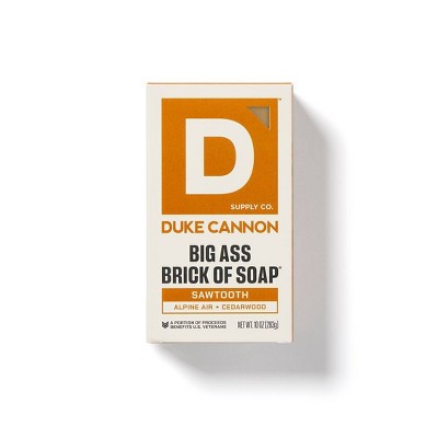 Duke Cannon Supply Co. Big Ass Brick of Soap for Men - Sawtooth Bar Soap - 10oz
