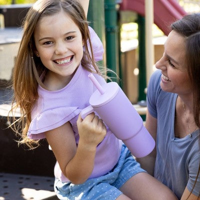 Simple Modern 24oz Trek Hydrangea Straw Tumbler Purple