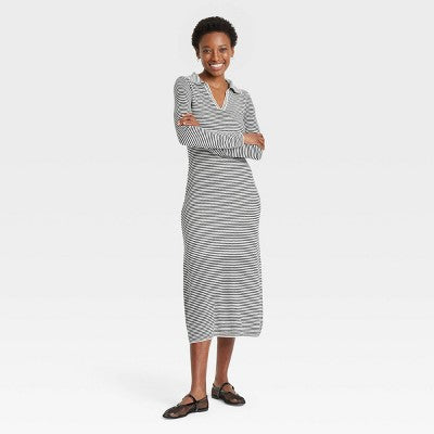 Women's Long Sleeve Maxi Sweater Dress M