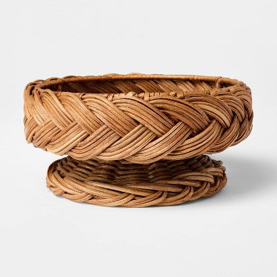 Braided Woven Rattan Wine Coaster - Threshold designed with Studio McGee