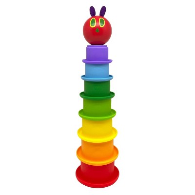 Eric Carle The Very Hungry Caterpillar Bath Time Silicone Stacking Cup Set - 8pc