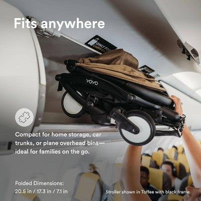 Stokke YOYO3 Stroller Lightweight & Compact Carry-On Compatible - Black Stone - 6m+ (LOCAL PICKUP ONLY)