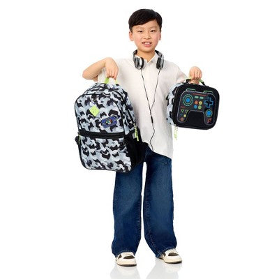 Locker Club Backpack Set with Lunch Box and Headphones - Camo