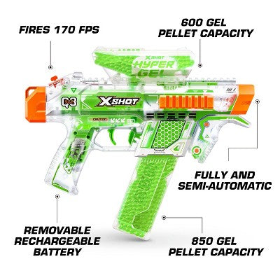 XSHOT Hyper Gel Trace Fire Toy Dart Blaster by ZURU