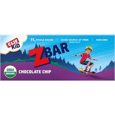 CLIF Kid ZBAR Organic Chocolate Chip Energy Bars- 12ct