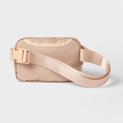 Belt Fanny Pack Cream - All In Motion: Adjustable Strap, Solid Pattern