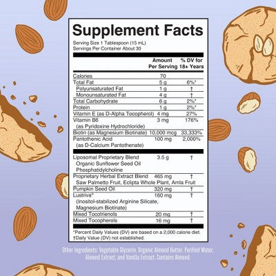 MaryRuth's Hair Growth Max Liposomal, Almond Cookie