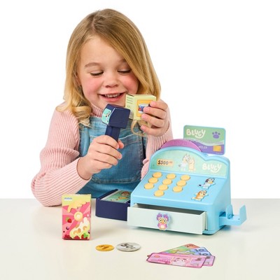 Bluey Role-Play Toy Cash Register - 17pk