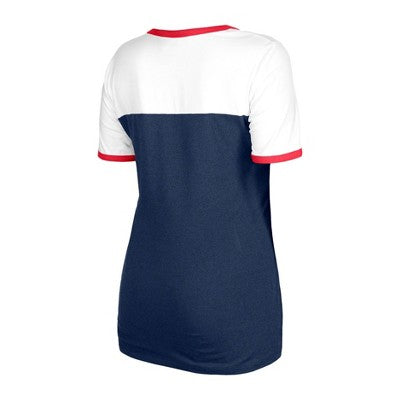 MLB Boston Red Sox Women's Bi-Blend Ringer T-Shirt - Small