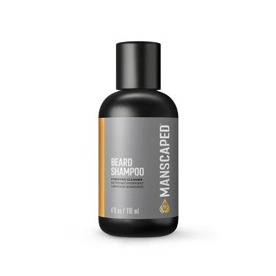 Manscaped Beard Shampoo - 4 fl oz: Dye-Free, Paraben-Free Gel for All Hair Types, Basic Cleansing, Sulfate-Free