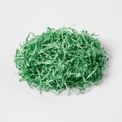 3oz Crinkle Easter Basket Grass Cool Green - Spritz