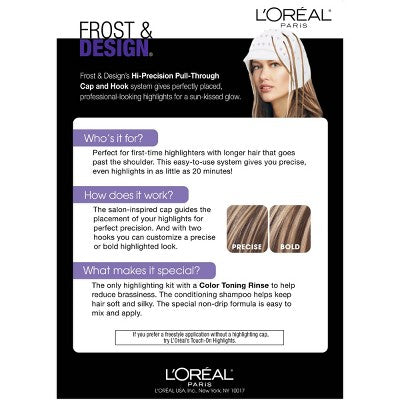 L'Oreal Paris Frost & Design Hi-Precision Cap Highlights Long Hair H65 Caramel