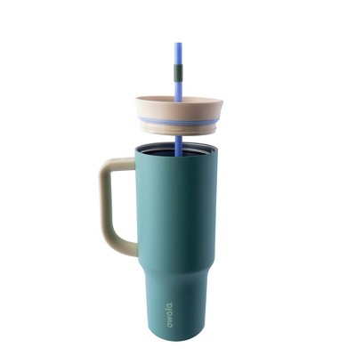 Owala 40oz Straw Stainless Steel Tumbler - Misty Meadows: Insulated, BPA-Free, Vacuum-Insulated