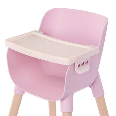 LullaBaby Baby Doll Pink High Chair with Accessories