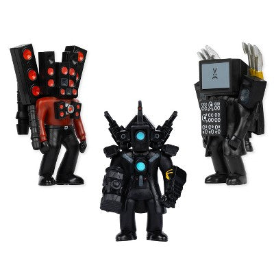 Skibidi Toilet Titan Mini Figure Set - 3pk