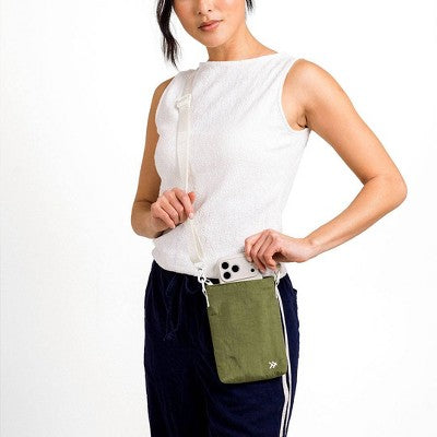 Thread Wallets Pocket Sling Handbag - Olive