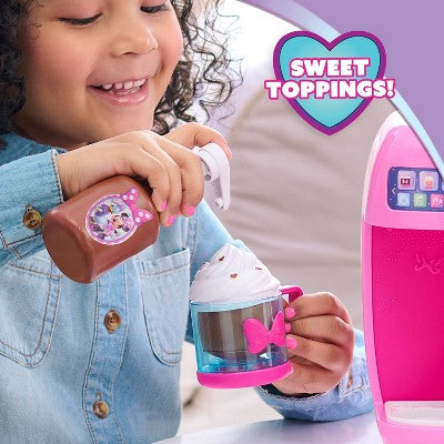 Disney Jr. Minnie Mouse Rise and Shine Bowrista Set 10" Play Espresso Machine Ages 3 and Up