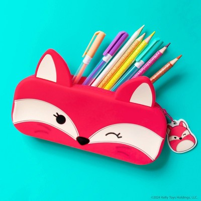 Fifi Squishmallows Silicone Pencil Pouch with Charm Pull