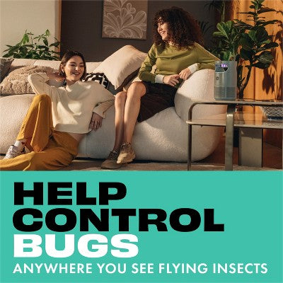 STEM Electric Fan Fruit Fly, Gnat & Fly Trap Starter Kit - 1 Unit + 5 Glue Traps: Non-Toxic, Safe for Kids & Pets, Electric Powered