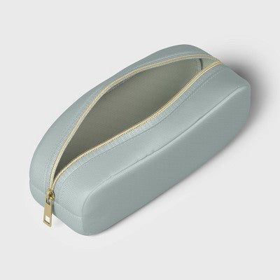 Single Zip Nylon Pencil Pouch Pouch Olive Green - up&up