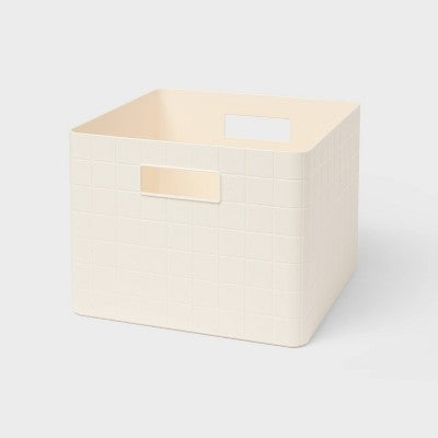 Grid Crate Bin White - Brightroom