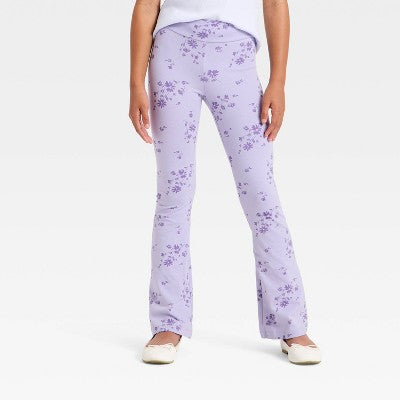 Girls' Flare Leggings - Cat & Jack Lavender S