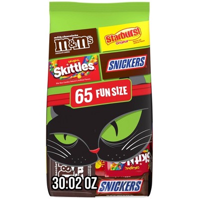 Mars - Halloween Candy Chocolate Fruity Variety Bag - 30.02oz/65ct
