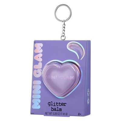 Mini Glam Cosmetics - Heart Glitter Balm Purple