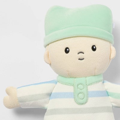 8" Boy Soft Little Baby Doll Stripe Pajamas - Gigglescape