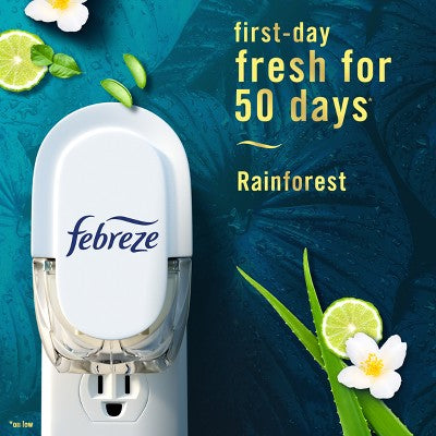 Febreze Luxe Plug Dual Refill Air Freshener - Rainforest - 1.75 fl oz/2ct