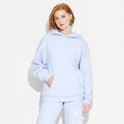 Women's Perfect Hoodie Sweatshirt - Wild Fable Light Aqua Blue S