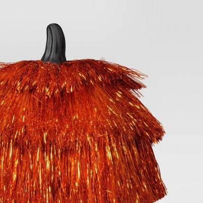 Large Fringed Pumpkin Figurine - Hyde and EEK! Boutique Orange
