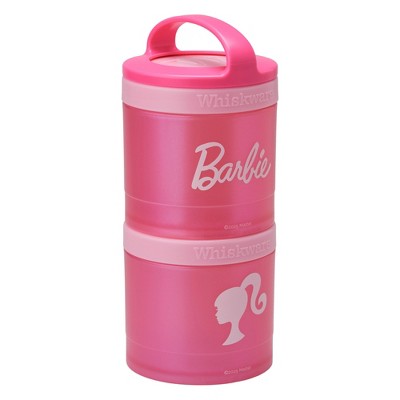 Whiskware Stackable 2pc Food Storage Jar Snack Pack - Barbie: Kids Snack Container