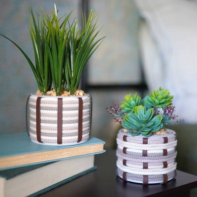 Lifelines FlowCrafts- Cord-Wrapped Planters