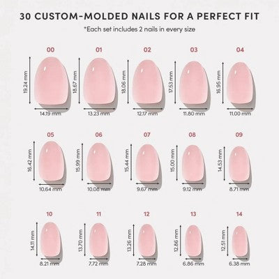 Glamnetic Fake Nails - Pinch Me - 30ct - Ulta Beauty: Oval Shape, Gloss Finish
