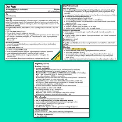 Opill 3 Month Pack Contraceptives - 84ct