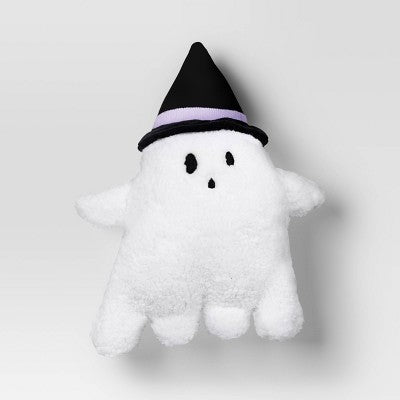 Ghost Pillow with hat white/black/purple - Hyde and EEK! Boutique