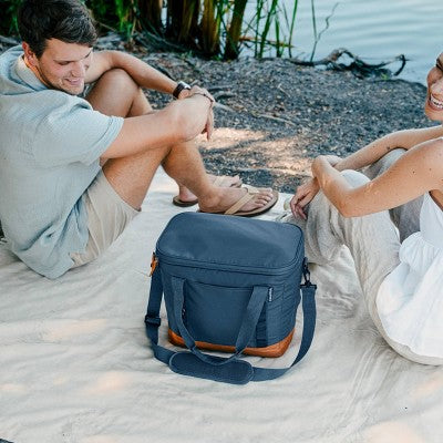 CleverMade Collapsible Tahoe 30 Cans Soft Sided Cooler - Ocean: Water-Resistant with Adjustable Straps