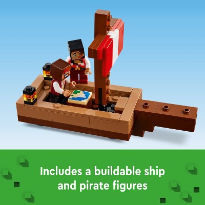 LEGO Minecraft The Pirate Ship Voyage Boat Toy Playset 21259