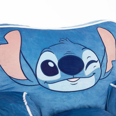 Stitch Kids' Compressed Foam Plush Chair Blue
