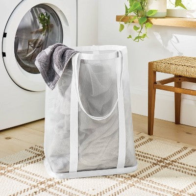 Mesh Laundry Bag Ivory - Brightroom