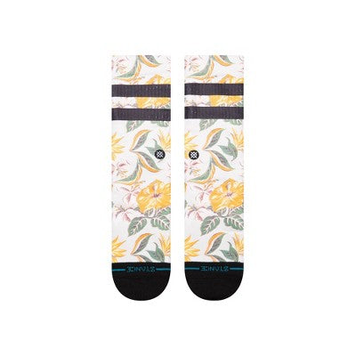 STANCE x WADE Men's Floral Print Crew Socks - Blue 6-12