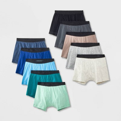 Boys' 10pk Boxer Briefs - Cat & Jack XS
