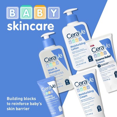CeraVe Baby Eczema Cream - 5oz: Moisturizing, Hypoallergenic, Contains Hyaluronic Acid, Steroid-Free