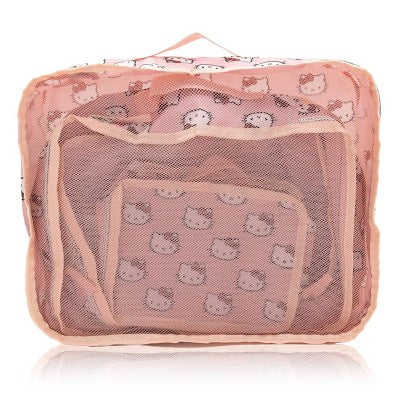 Sanrio Hello Kitty 5pk Packing Cube - Kitty Pink
